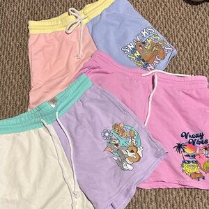 Colorful Graphic Lounge Shorts Set